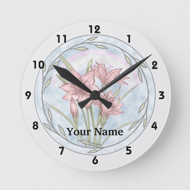 Lilies  clock (Front)