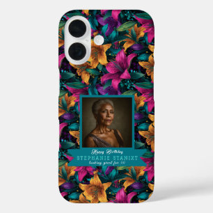 Lilies Flower Petal Birthday iPhone 16 Case