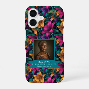 Lilies Flower Petal Birthday iPhone 16 Case