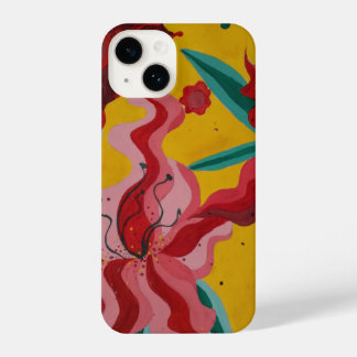  lilies, flowers, abstraction, abstractionism, iPhone 14 case
