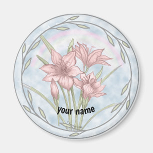 Lilies flowers magnet