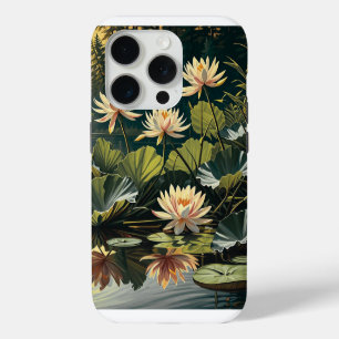 Lilies in the lake iPhone 15 pro case