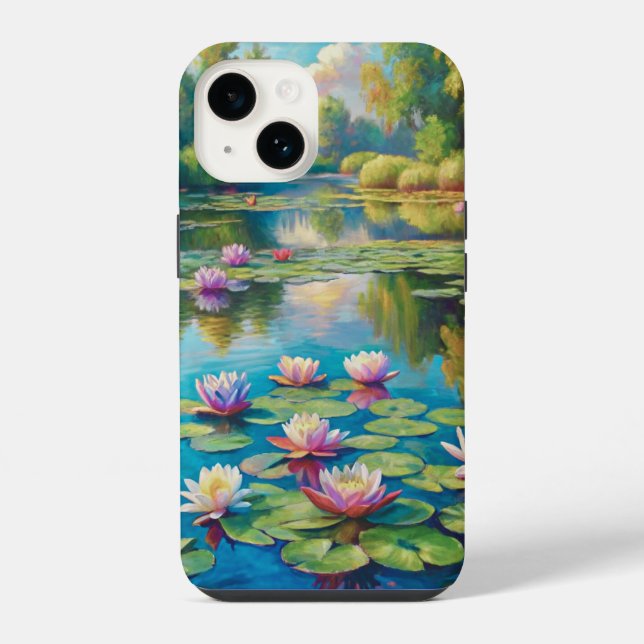 Lilies in the River iPhone Case (Back)