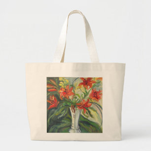 Lilies Large Tote Bag