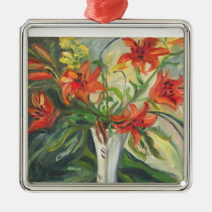 Lilies Metal Tree Decoration