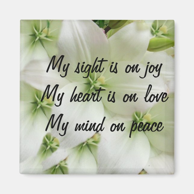 Lilies of love_ magnet (Front)