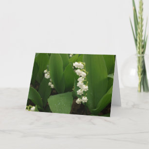 Lilies of the Valley After Rain Print Card