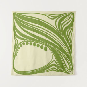 Lilies of the valley. Floral frame. Beautiful vint Tapestry