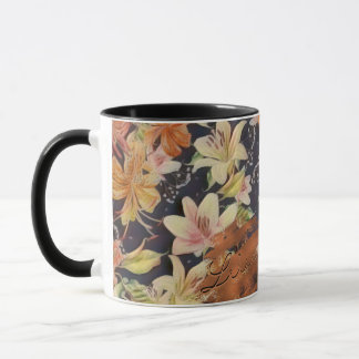 Lilies Orange, Yellow, White  Mug