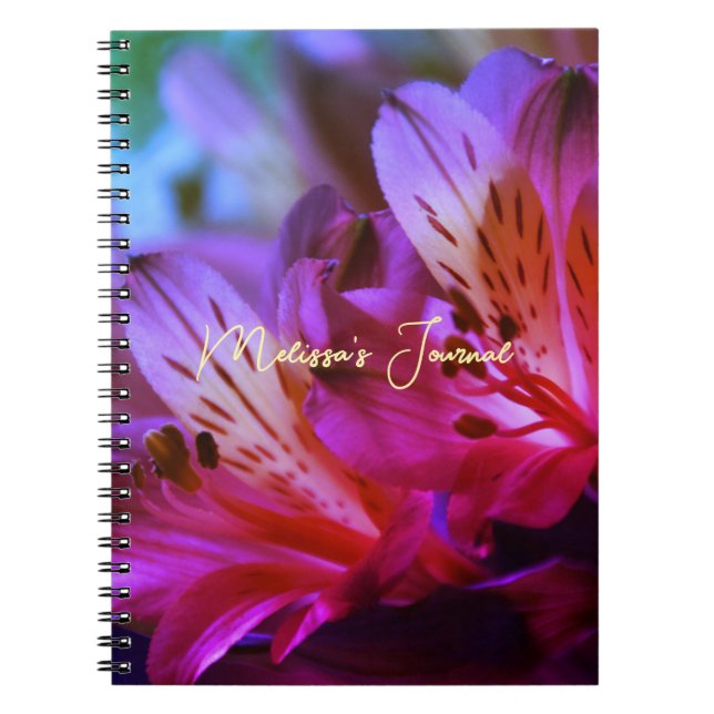 Lilies Personalizable Journal or Notebook (Front)