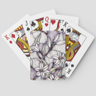 Lilies playing cards