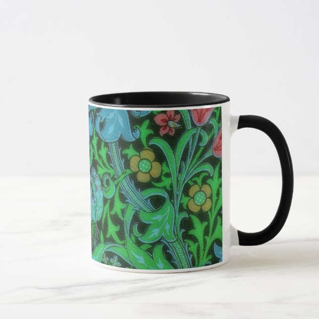 Lilies Vintage Floral Pattern Mug (Right)