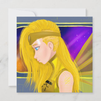 Lilin OC - Cyborg angel - Starset inspired art Card