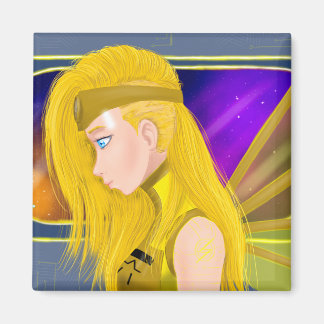 Lilin OC - Cyborg angel - Starset inspired art Magnet