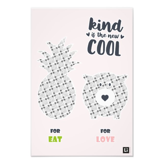 Lil'Inspirations #22 - Kind is the new cool Fotodr Photo Print (Front)