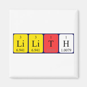 Lilith periodic table name magnet