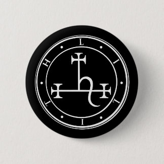 Lilith sigil. Dark moon Goddess seal Button