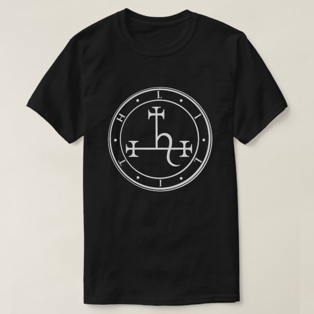 Lilith sigil. Dark moon Goddess seal T-Shirt (Design Front)