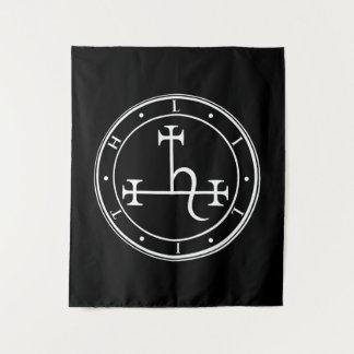 Lilith sigil. Dark moon Goddess seal Tapestry