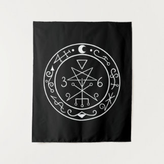 Lilith sigil. Dark moon Goddess seal Tapestry
