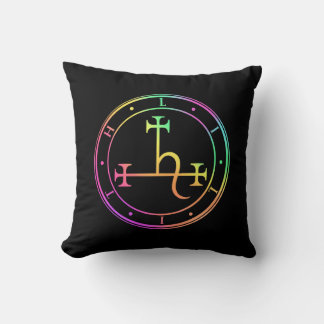 Lilith sigil. Dark moon Goddess seal Throw Pillow