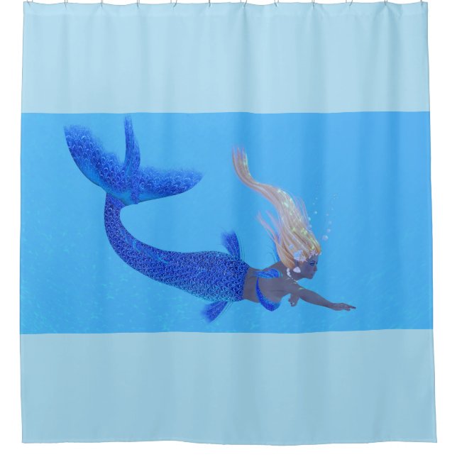 Lilith Siren Mermaid Shower Curtain (Front)