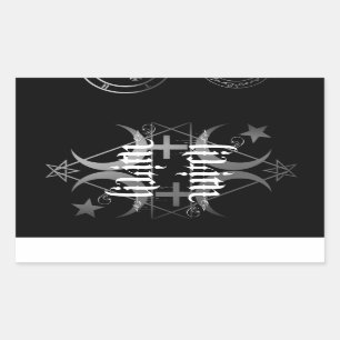 lilith witch black and white sticker