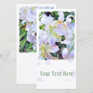 Lilium ‘Casa Blanca’ [Flat Guide Card] Announcement
