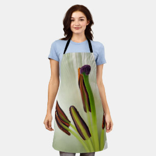 Lilium Oriental White All Over Print Apron