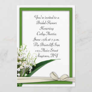 Liliy of the Valley Invitation