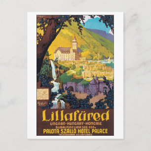 Lillafured Hungarian Travel Poster Postcard