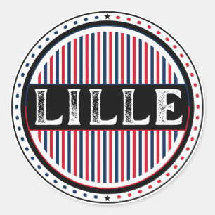 Lille City Pride Emblem – French Identity Classic Round Sticker