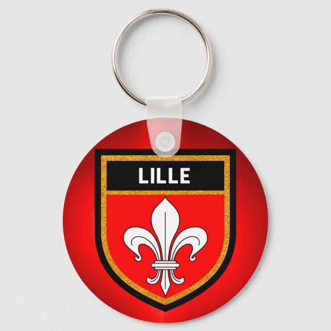 Lille Flag Key Ring (Front)
