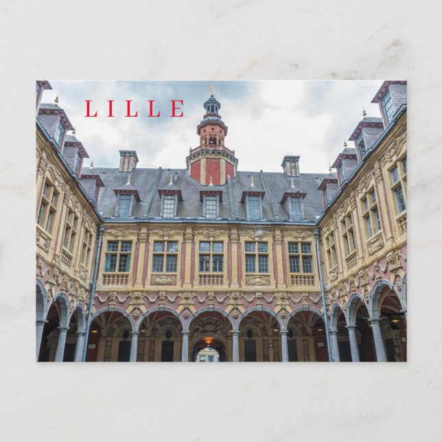 Lille Old Stock Exchange view postcard (Front)