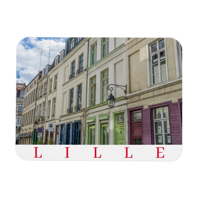 Lille Old Town fridge magnet (Horizontal)