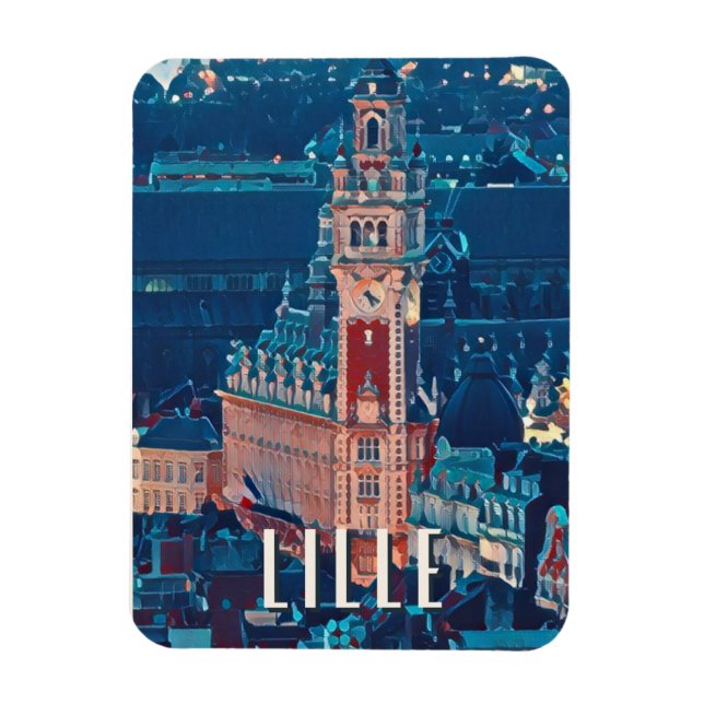 Lille Photo Vintage  Magnet (Vertical)