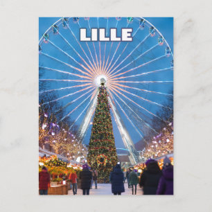 Lille’s Festive Glow: A Magical Christmas Market  Postcard