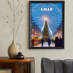 Lille’s Festive Glow: A Magical Christmas Market  Poster