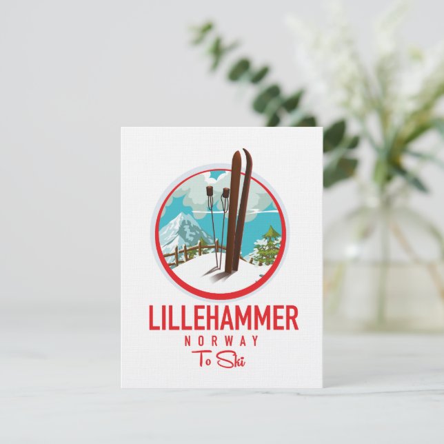 Lillehammer Norway Ski logo (Standing Front)
