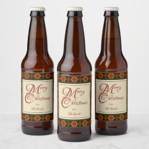 Lillian Christmas Beer Bottle Label