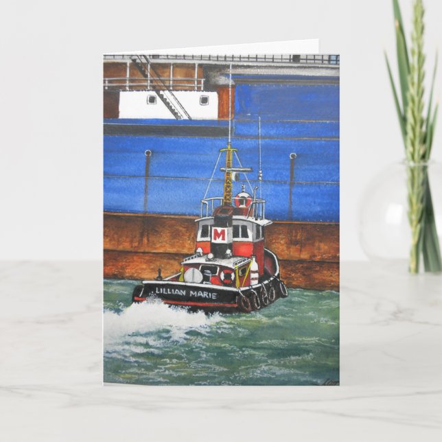 Lillian Marie boat, by Jim Ott Card (Front)