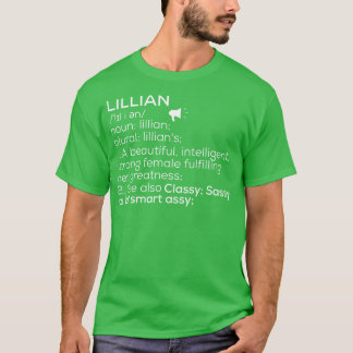 Lillian Name Lillian Definition Lillian Female Nam T-Shirt