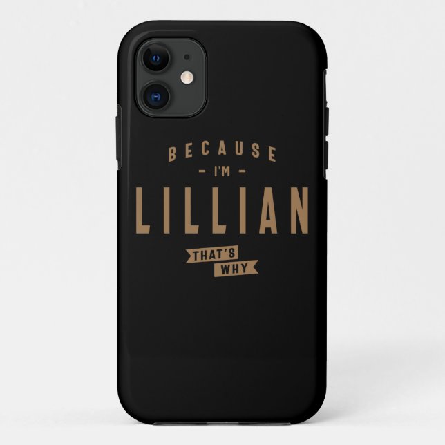 Lillian Name Personalised Birthday Name Lillian  Case-Mate iPhone Case (Back)