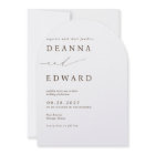 LILLIE Elegant Brown Wedding Invitation