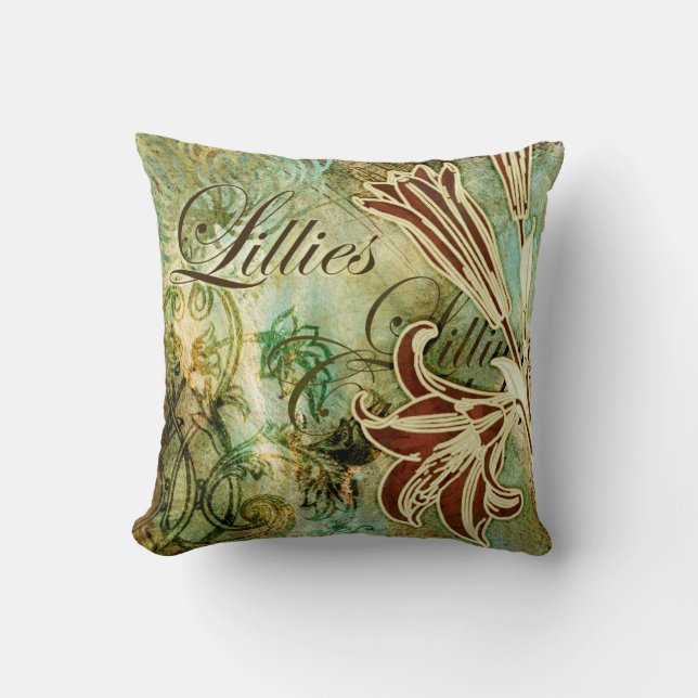 Lillies Cushion (Front)
