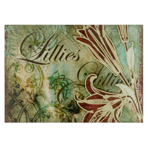 Lillies Cutting Board
