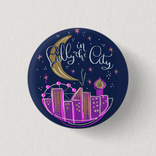 Lilly in the City 3 Cm Round Badge