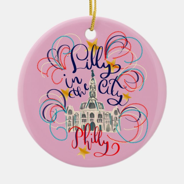 Lilly in the City Ornament (Front)