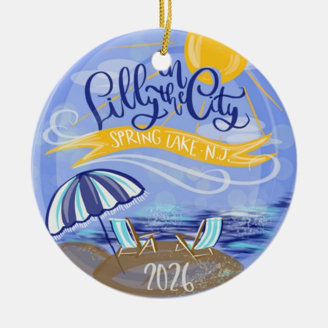 Lilly in the City - Spring Lake, NJ - Ornament (Front)