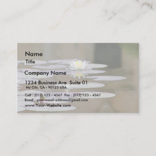 Lilly Lillies Ponds Lillypads Business Card